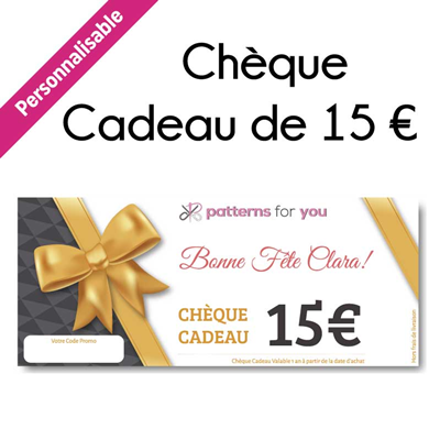 Chèque Cadeau 15€