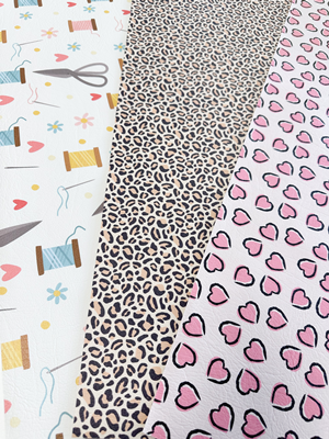 Coupon simili cuir à motif 46 x 100 cm