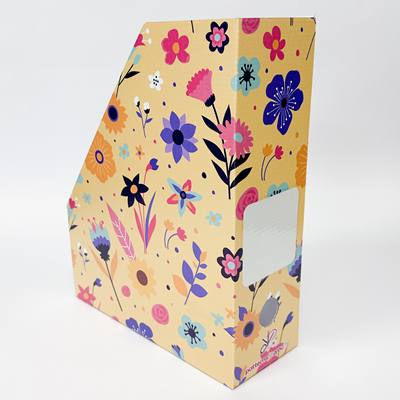 Boite de Classement Grand Format Fleurs Jaunes