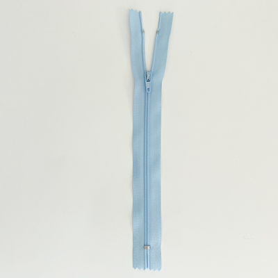 Fermeture éclair 20 cm Nylon Bleu clair Non séparable
