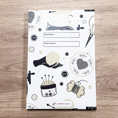 Boite de Rangement pour Patron Couture Noire
