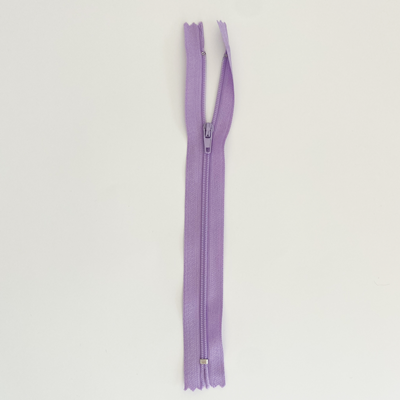 Fermeture éclair 20 cm Nylon Violet clair Non séparable