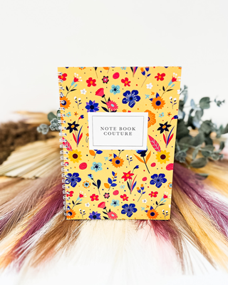 NoteBook Fleurs Jaunes